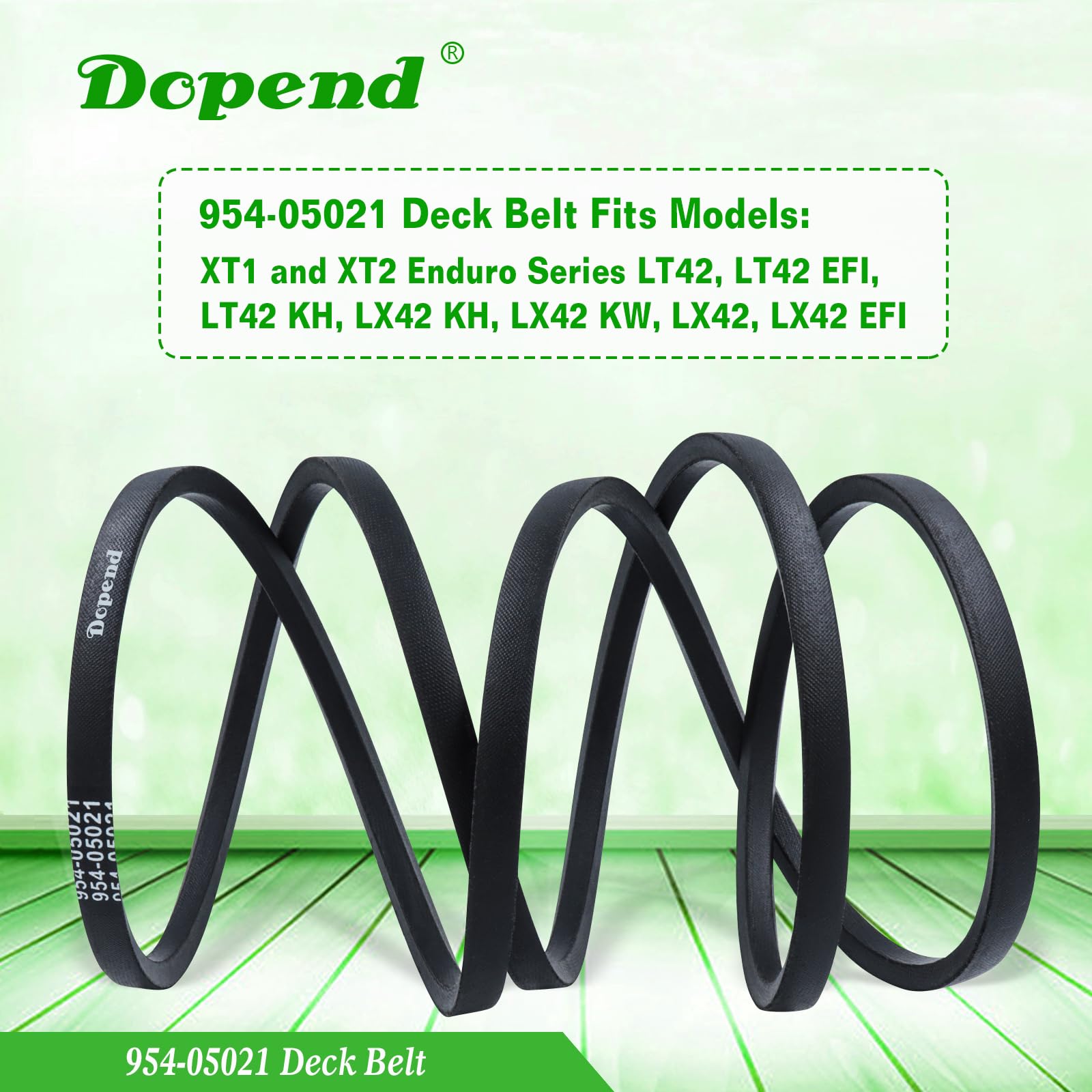 Amazon.com : Dopend 954-05021 Deck Belt 1/2'' x 100'' for Cub